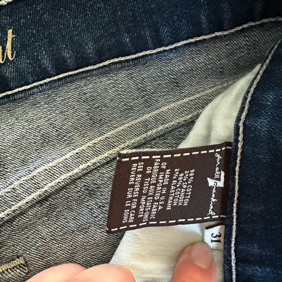 7 for all mandkind jeans bootcut size 31 - Picture 3 of 5